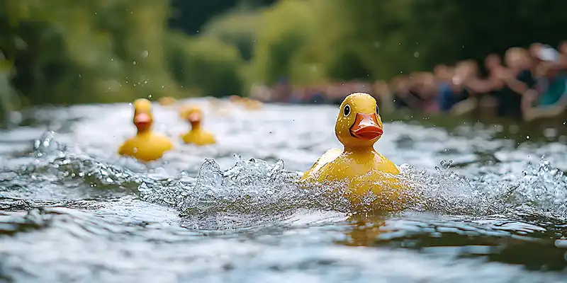 The Ducks Return to Cheddar Gorge